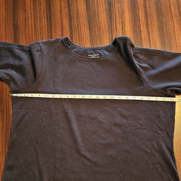 Charter Club Woman Pima Cottin Luxury Crewneck Pullover Long Sleeve T 1X Plus - Picture 6 of 10
